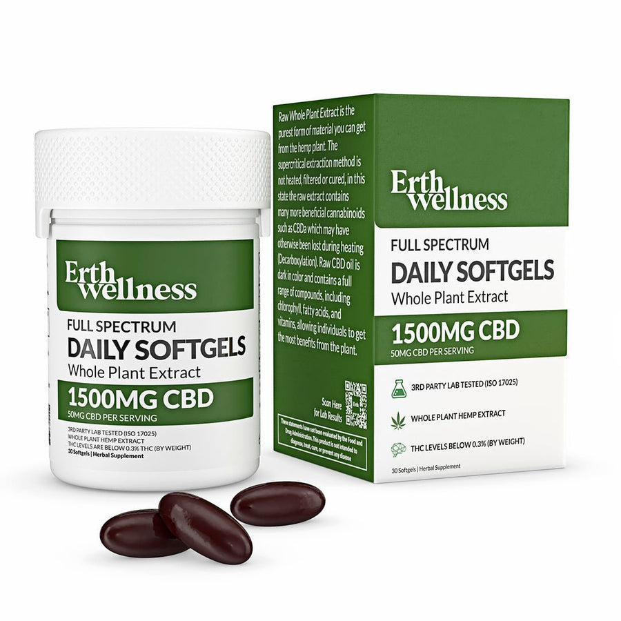 Erth Wellness - 1500mg Full Spectrum Daily Softgels
